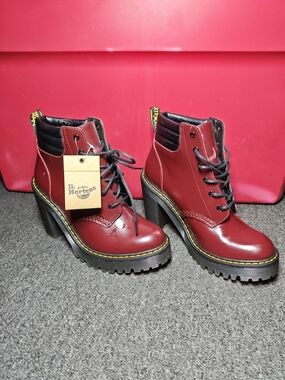 Dr. Martens | Shoes | Dr Martens Kendra Leathered Heeled Boot In